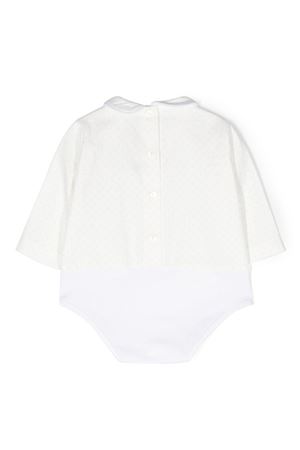 White cotton bodysuit LA STUPENDERIA KIDS | TBBD51T26.